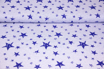 Jersey mit Sternen, blau, 0,5 m